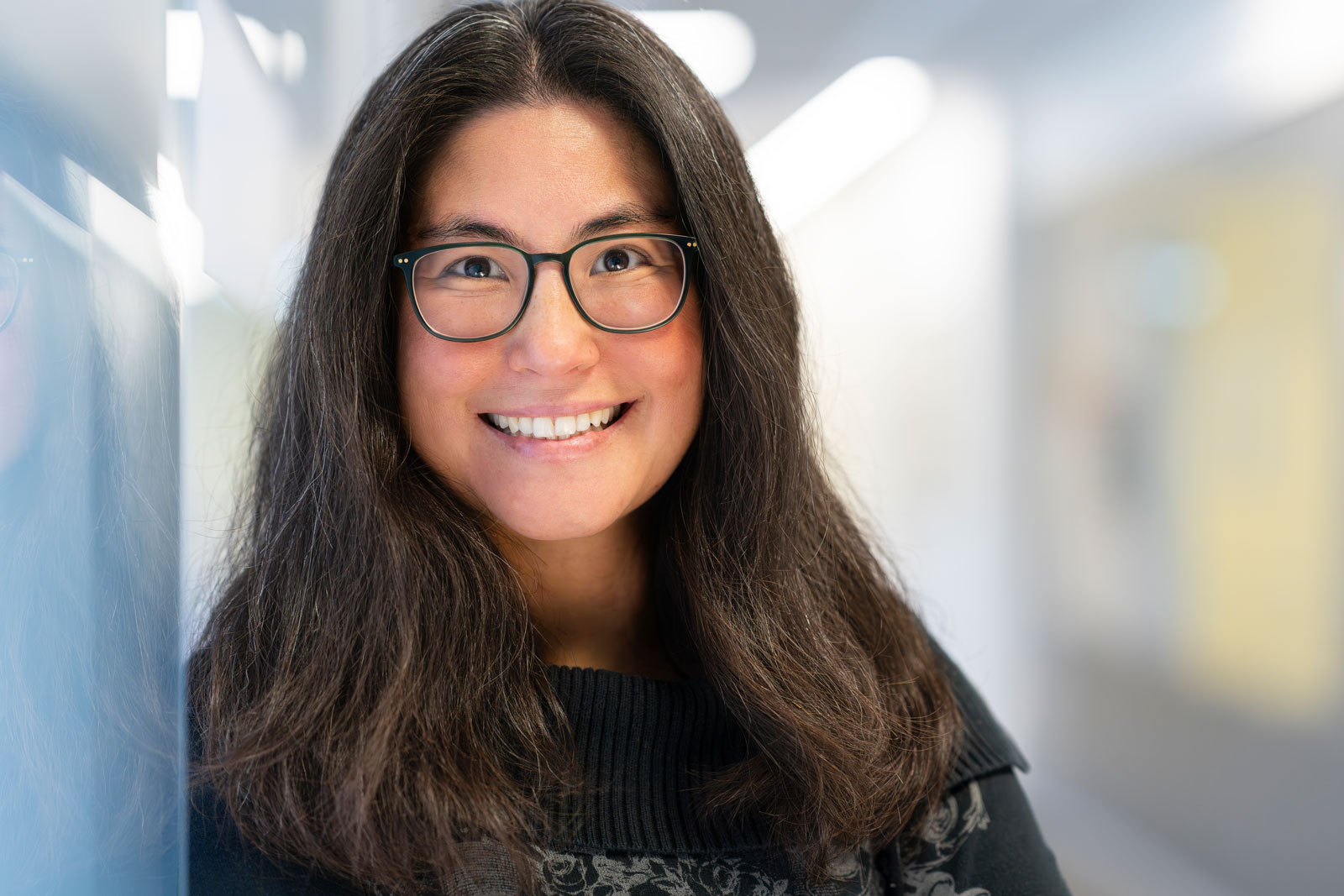 Our colleague Yvonne at the Essen site